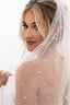 Chic Bridals Bridal Veils Pearly Veil - Heavy Beading Pearly Veil - Heavy Beading by Chic Bridals Wedding Gowns
