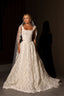 Chic Bridals Wedding Dress Ivory/Ivory / 14 / Lace Aline skirt Rebekah Rebekah Wedding Gowns