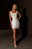 Chic Bridals Wedding Dress Ivory/Ivory / 14 / Mini Short skirt Rebekah Rebekah Wedding Gowns