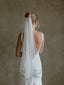 Chic Bridals Wedding Dresses Narrow Cathedral Plain Veil with Crepe Edging Plain Veil With Crepe Edging by Chic Bridals Wedding Gowns