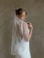 Chic Bridals Wedding Dresses Narrow Cathedral Plain Veil with Crepe Edging Plain Veil With Crepe Edging by Chic Bridals Wedding Gowns