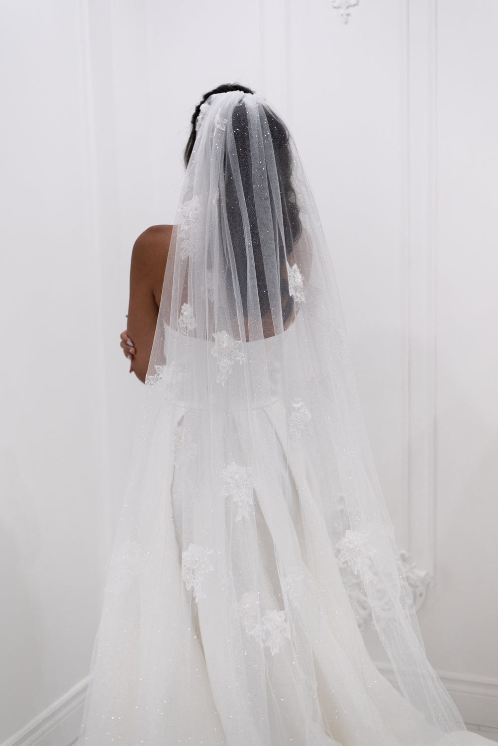 Chic Bridals Bridal Veils Ivory / 3x3.5 "Royal" Devora Veil Wedding Gowns