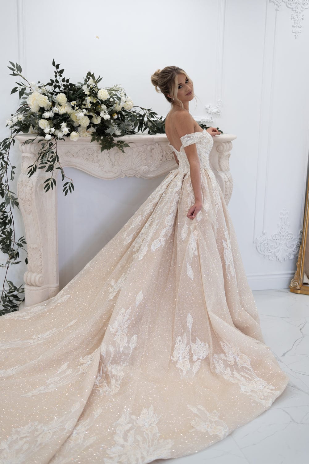 Chic Bridals Wedding Dresses Ivory/Champagne / Standard delivery 4-6 months +$0 Danika Wedding Gowns